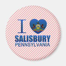 I Love Salisbury, PA Refrigerator Magnet