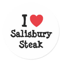 I love Salisbury Steak heart T-Shirt stickers by funnycustomtshirts I love Salisbury Steak heart T-Shirt stickers