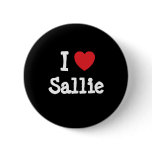 I love Sallie heart T-Shirt buttons
