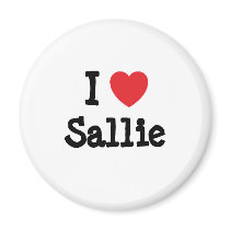 I love Sallie heart T-Shirt magnets