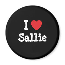 I love Sallie heart T-Shirt magnets