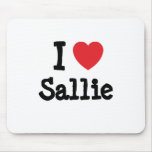 I love Sallie heart T-Shirt Mouse Pads