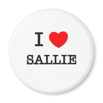 I Love Sallie Magnets