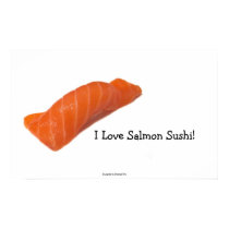 I Love salmon sushi! posters by designercho I Love salmon sushi! posters