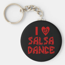 I Love Salsa Dance Custom Dancing Lover Keychains