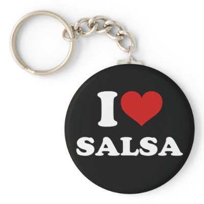 I Love Salsa Key Chain