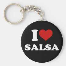 I Love Salsa Key Chain