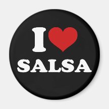 I Love Salsa Refrigerator Magnets