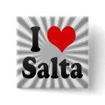 I Love Salta, Argentina buttons