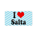 I Love Salta, Argentina labels