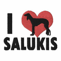 I Love Salukis Embroidered Shirt (Hoodie) embroidered shirts by MenagerieMayhem I Love Salukis Embroidered Shirt (Hoodie) embroidered shirts