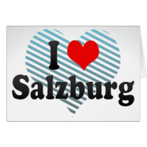 I Love Salzburg, Austria Card