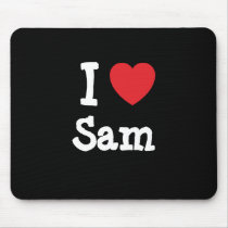I love Sam heart custom personalized mousepads by funnycustomtshirts I love Sam heart custom personalized mousepads