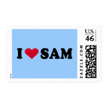 I LOVE SAM POSTAGE