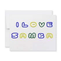 I Love Samba invitations