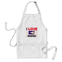 I Love Samoa aprons