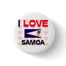 I Love Samoa buttons by tshirtshirts I Love Samoa buttons