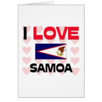 I Love Samoa cards