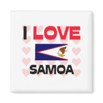 I Love Samoa magnets
