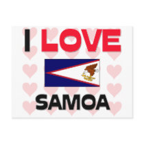 I Love Samoa postcards