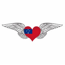 I Love Samoa -wings Cut Out