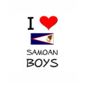 I Love Samoan Boys t-shirts