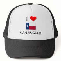I Love San Angelo Texas Hats