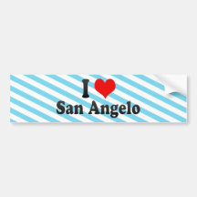 I Love San Angelo, United States Bumper Stickers
