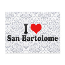 I Love San Bartolome, Spain Postcards