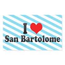 I Love San Bartolome, Spain Rectangular Stickers