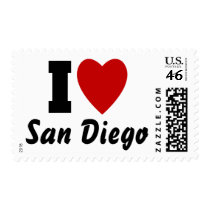 I Love San Diego Postage Stamps