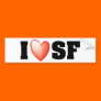 I Love San Francisco Bumper Stickers