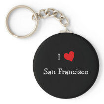 I Love San Francisco Keychain