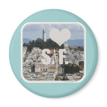 I Love San Francisco Refrigerator Magnets