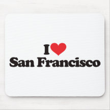 I Love San Francisco Mouse Mats
