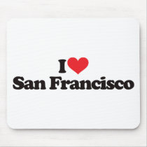 I Love San Francisco Mouse Mats
