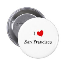 I Love San Francisco Pinback Button