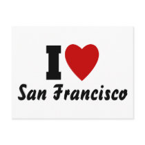 I Love San francisco Postcards