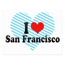 I Love San Francisco Postcard