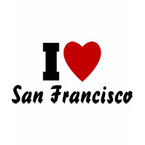 I Love San francisco t-shirts