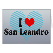 I Love San Leandro, United States Cards