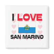 I Love San Marino magnets by tshirtshirts I Love San Marino magnets