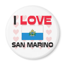 I Love San Marino magnets by tshirtshirts I Love San Marino magnets