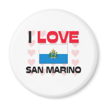 I Love San Marino magnets by tshirtshirts I Love San Marino magnets