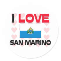 I Love San Marino stickers by tshirtshirts I Love San Marino stickers