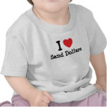 I love Sand Dollars heart custom personalized Tees