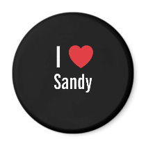 I love Sandy magnets by funnycustomtshirts I love Sandy magnets