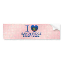 I Love Sandy Ridge, PA Bumper Stickers