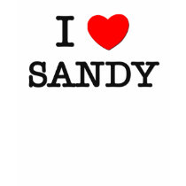 I Love Sandy t-shirts by ilovemyshirt I Love Sandy t-shirts
