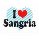 I Love Sangria Post Cards